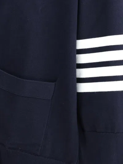 Thom Browne Oversized Cardigan In Blue