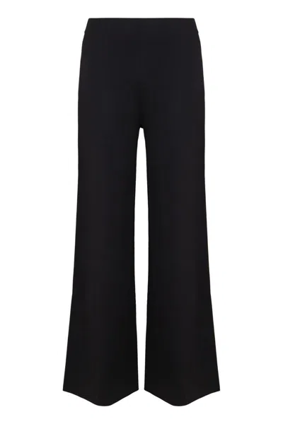 P.a.r.o.s.h Black Relaxed Pants With Drawstring In Black