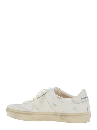 Golden Goose 'soulstar' White Low Top Sneakers With Logo Patch On The Tongue And Logo Lettering On Side And Heel 