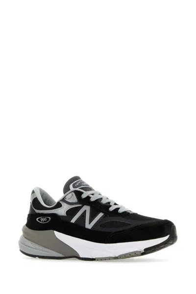 New Balance Padded Collar Mesh Low-top Sneakers In Black