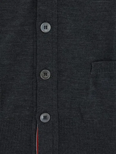 Thom Browne Cardigan In Gray