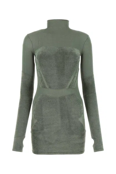 Dion Lee Chenille Intarsia Long-sleeved Mini Dress