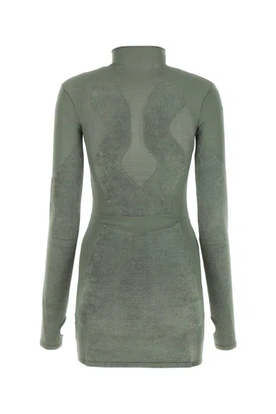 Dion Lee Chenille Intarsia Long-sleeved Mini Dress