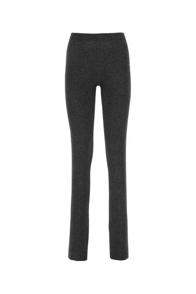 Dion Lee Melange Black Polyester Blend Pant In Black