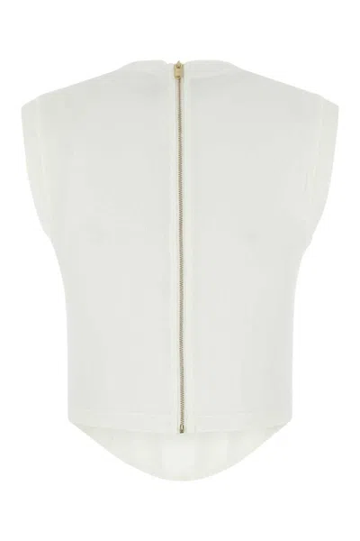 Dion Lee Off-white Cotton Tank Top