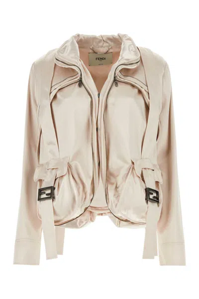 Fendi Padded Jacket With Zip And Snaps