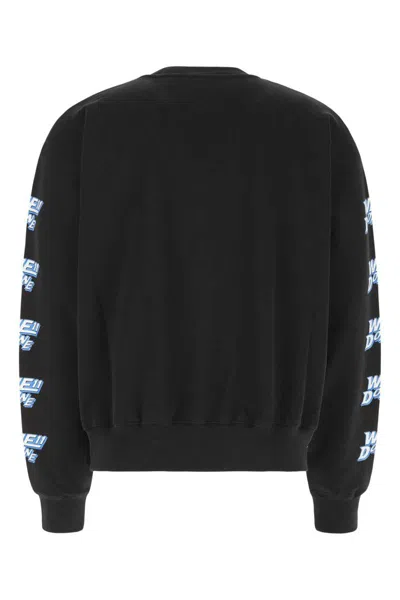 We11 Done We11done Black Cotton Oversize Sweatshirt In Black