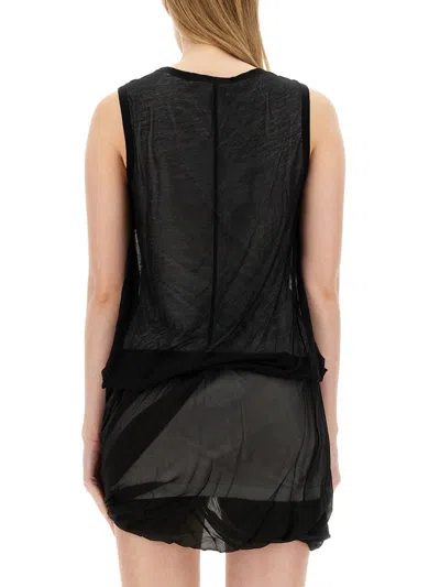 Helmut Lang Jersey Tank Top In Black