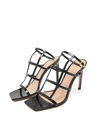 Pre-owned Gianvito Rossi Patent-leather Cage Sandals