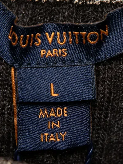 Pre-owned Louis Vuitton Ribbed Metallic Skirt
