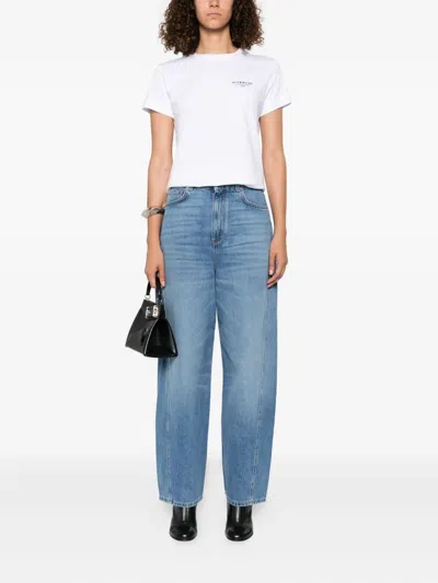 Givenchy Cocoon Pants In Washed Denim