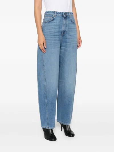 Givenchy Cocoon Pants In Washed Denim
