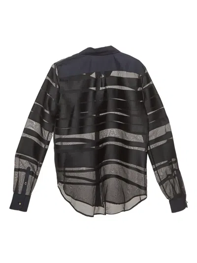 Pre-owned Roberto Cavalli Vintage Sheer Stripe Shirt