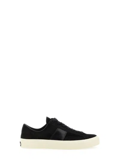 Tom Ford Logo-print Low-top Sneakers In Black