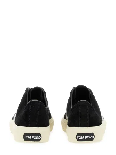 Tom Ford Logo-print Low-top Sneakers In Black