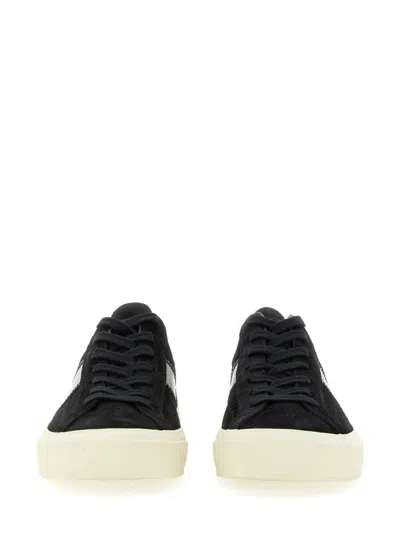 Tom Ford Logo-print Low-top Sneakers In Black