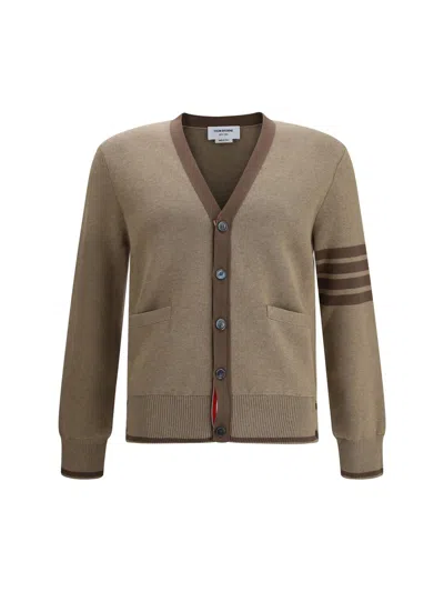 Thom Browne Milano Cardigan In Brown