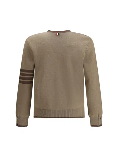 Thom Browne Milano Cardigan In Brown