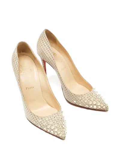 Pre-owned Christian Louboutin Spike Embellishment Pumps