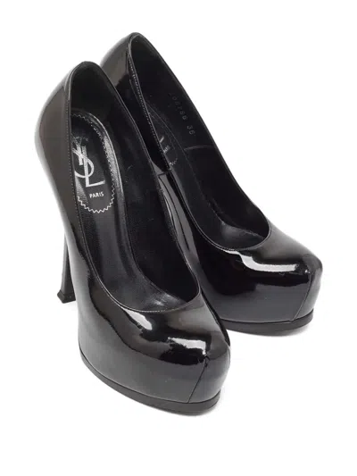Pre-owned Saint Laurent Patent Leather Platform Pumps