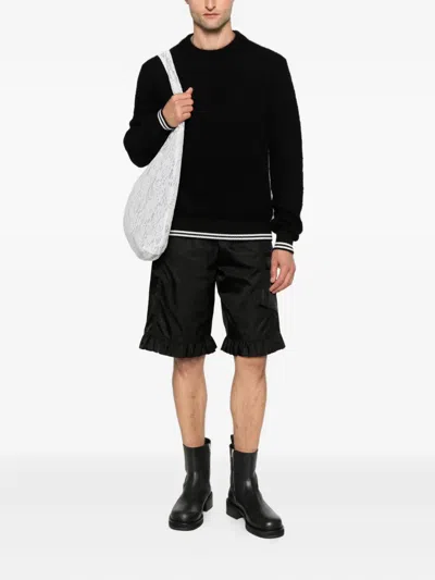 Jil Sander Mohair Wool Sweater In Black
