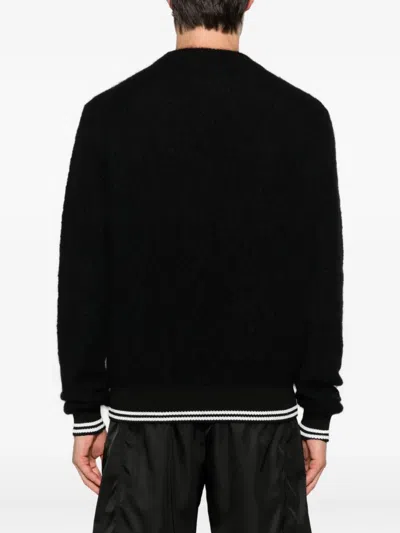 Jil Sander Mohair Wool Sweater In Black