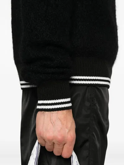 Jil Sander Mohair Wool Sweater In Black