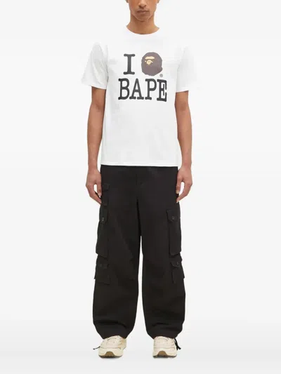 A Bathing Ape I Love Bape T-shirt In White