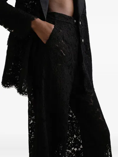 Dolce & Gabbana Lace Pants In Black