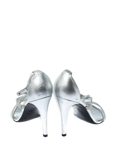 Pre-owned Stuart Weitzman  105mm Crystal-embellished Sandals