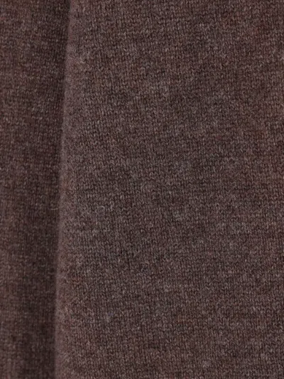 Brunello Cucinelli Round-neck Cashmere Sweater In Brown