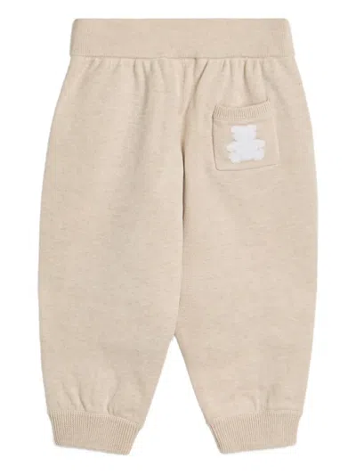 Brunello Cucinelli Bernie Knit Track Pants In Neutral