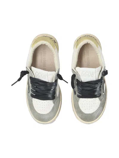 Golden Goose Ball Star Suede-trimmed Leather Sneakers In Gray
