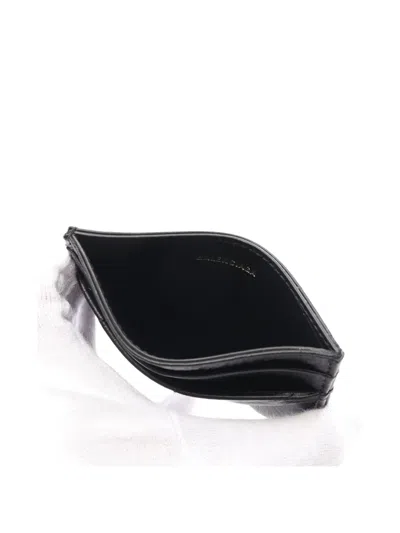 Pre-owned Balenciaga 2020s Crush Leather Cardholder