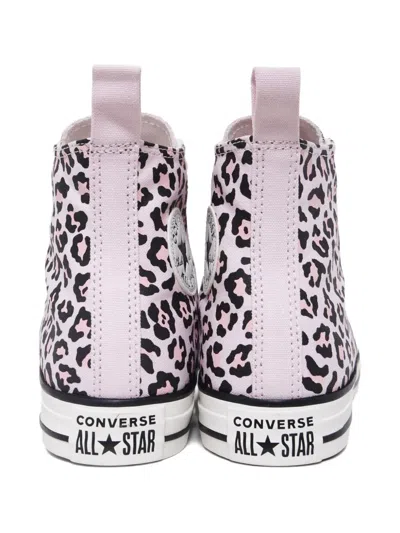 Converse Chuck Taylor All Star Leopard-print High-top Sneakers In Pink