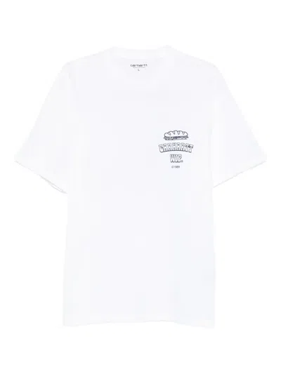 Carhartt Carhatt Wip Sandwich Short Sleeve Graphic Tee In White