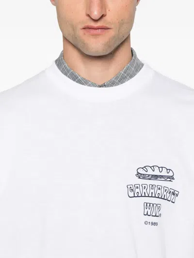 Carhartt Carhatt Wip Sandwich Short Sleeve Graphic Tee In White