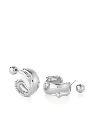Jenny Bird Hoop Earrings In Metallic