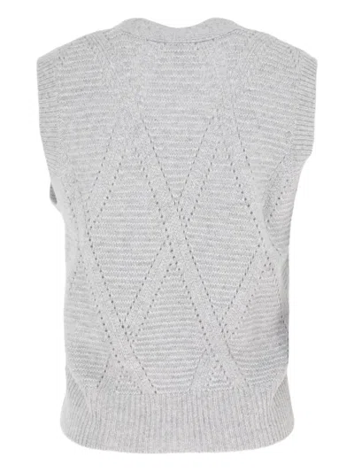 Autumn Cashmere Cashmere Vest In Gray