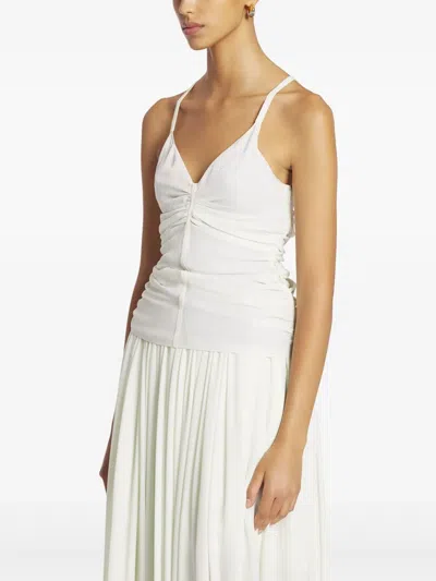 Lanvin Silk Top In White