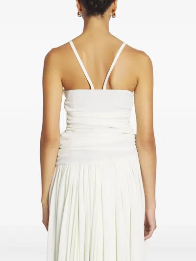 Lanvin Silk Top In White