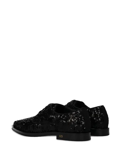 Pre-owned Dolce & Gabbana Sequins Lace-up Shoes