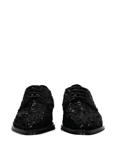 Pre-owned Dolce & Gabbana Sequins Lace-up Shoes