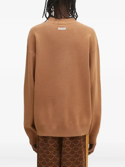 Aape By A Bathing Ape Logo-patch Cardigan In Brown