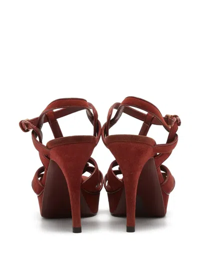 Pre-owned Saint Laurent 110mm Tribute Heeled Sandals