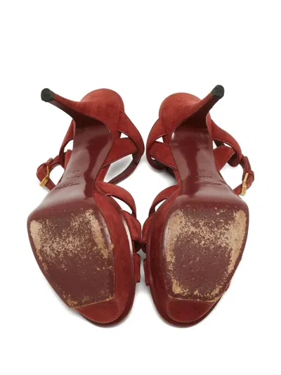 Pre-owned Saint Laurent 110mm Tribute Heeled Sandals