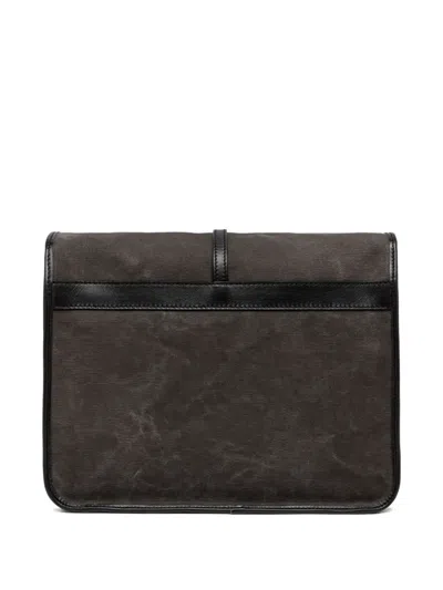 Gianni Chiarini Berlino Leather-trimmed Shoulder Bag In Black