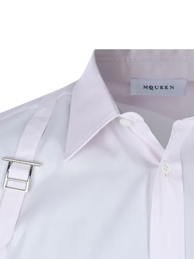 Alexander Mcqueen T-bar Harness Buttoned Shirt In White