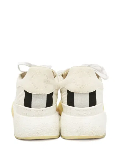 Pre-owned Stella Mccartney Eclypse Artificial-suede Sneakers In White