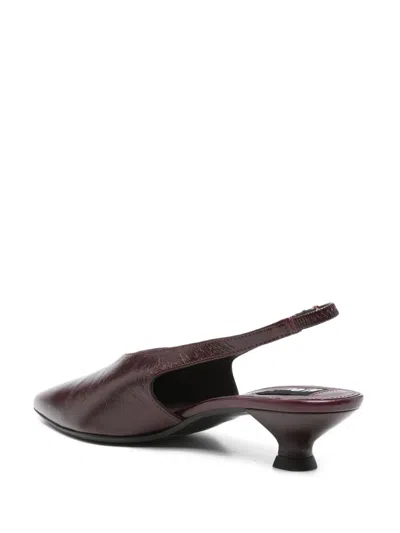 Alohas Slingback Pointed-toe Heeled Pumps In Brown